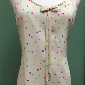 Kate Spade sleeveless 100% silk blouse